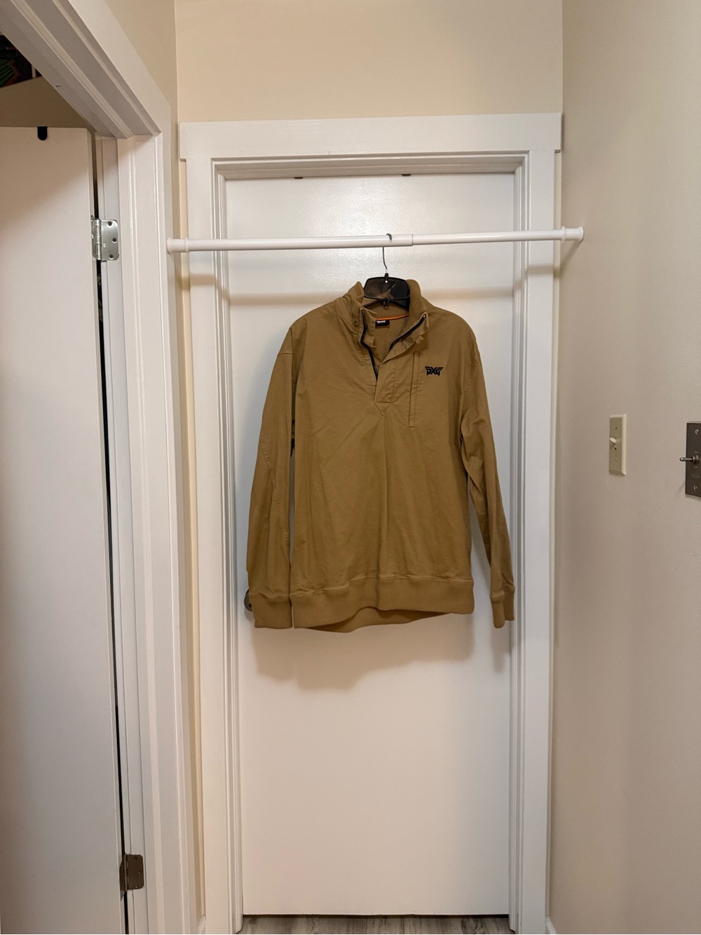 PXG Golf Men's Light Brown Quarter-Zip Performance Jacket